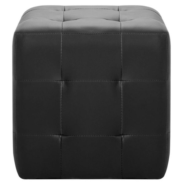 Pouffe 2 pcs 30x30x30 cm Faux Leather