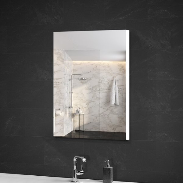 Bathroom Mirror Cabinet 450x720mm White