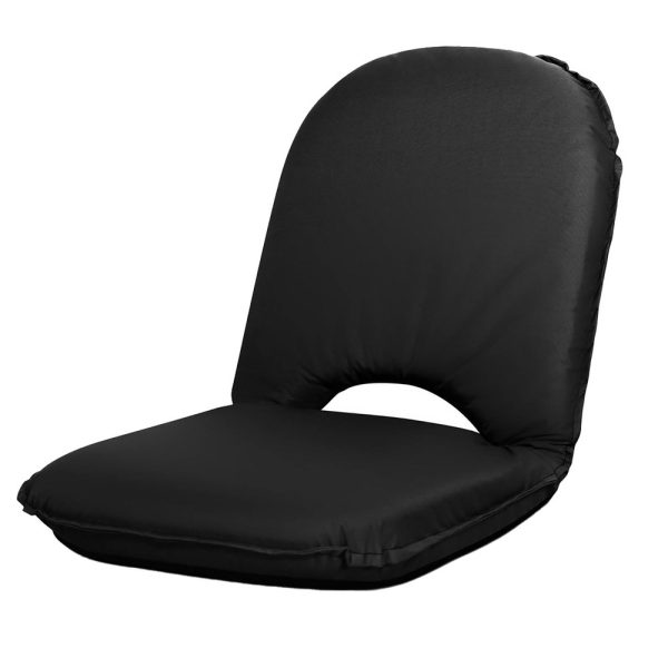 Floor Lounge Sofa Camping Chair Black