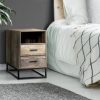 Bedside Tables Drawers Side Table Nightstand Storage Cabinet Unit Wood