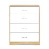 Artiss 4 Chest of Drawers Tallboy Dresser Table Bedroom Storage White Wood Cabinet
