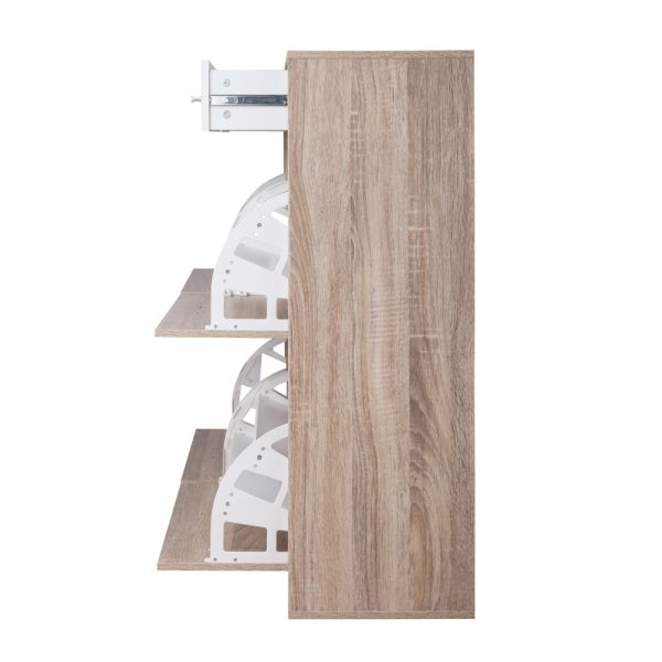 Artiss 2 Tier Shoe Cabinet – Wood