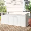 Gardeon Outdoor Storage Box Wooden Garden Bench 129cm Chest Tool Toy Sheds XL