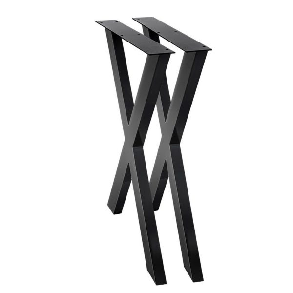 Metal Table Legs DIY X-shaped 71X60CM Set of 2