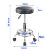 Forever Beauty Black Salon Barber Stool Swivel Round Type