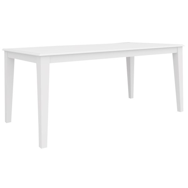 Daisy Dining Table Solid Acacia Timber Wood Hampton Furniture – White