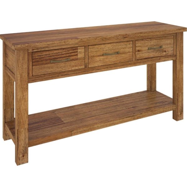 Birdsville Console Hallway Entry Table 156cm Solid Mt Ash Timber Wood – Brown