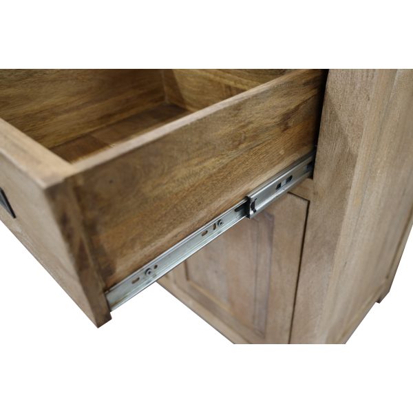 Gloriosa Buffet Table 180cm 4 Door 5 Drawer Solid Mango Timber Wood – Honey Wash