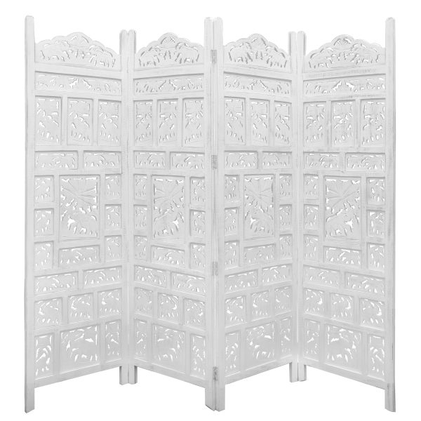 Penrith 4 Panel Room Divider Screen Privacy Shoji Timber Wood Stand
