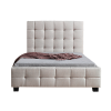 King Single Linen Fabric Deluxe Bed Frame Beige