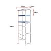 Storage Shelves Shelf 3 Tier Rack Portable Laundry Stand Unit Organiser