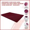 230x160cm Floor Rugs Large Shaggy Rug Area Carpet Bedroom Living Room Mat – Burgundy