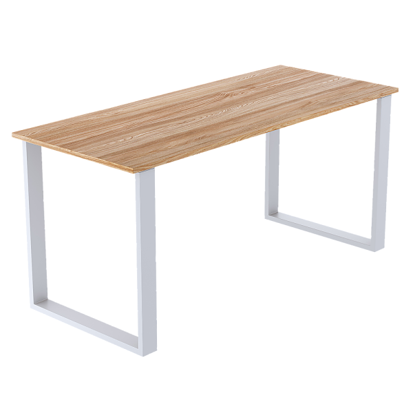 Rectangular Shaped Table Bench Desk Legs Retro Industrial Design Fully Welded – White