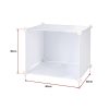 White Cube DIY Shoe Cabinet Rack Storage Portable Stackable Organiser Stand