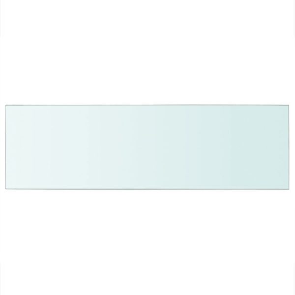 Shelf Panel Glass Clear 80×25 cm