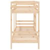 Bunk Bed 92×187 cm Solid Wood Pine