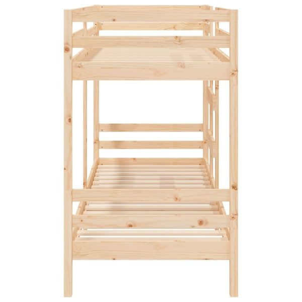 Bunk Bed 92×187 cm Solid Wood Pine