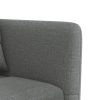 L-shaped Sofa Bed Dark Grey 275x140x70 cm Fabric