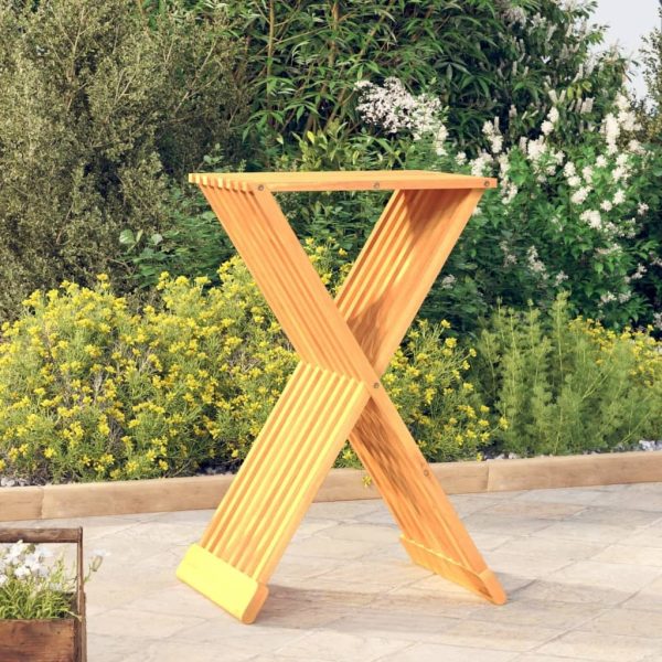 Folding Stool 40×32.5×70 cm Solid Wood Teak