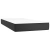 Box Spring Bed with Mattress Black 100×200 cm Faux Leather