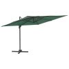 Cantilever Umbrella with Aluminium Pole Green 400×300 cm