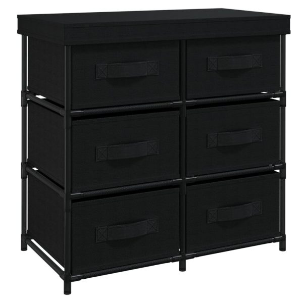 Storage Cabinet with 6 Drawers 55x29x55 cm Steel