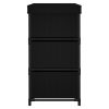 Storage Cabinet with 6 Drawers 55x29x55 cm Black Steel