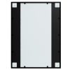 Wall Mirror Black 80×60 cm Metal