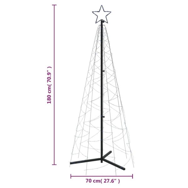 Christmas Cone Tree Blue 200 LEDs 70×180 cm