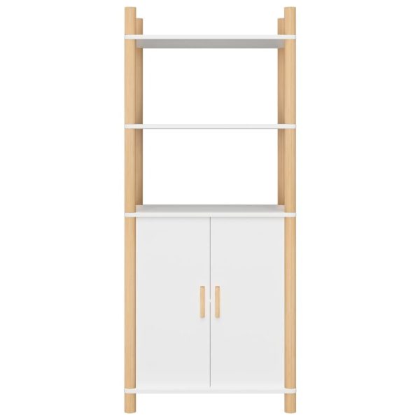 Highboard White 60x40x141 cm Engineered Wood