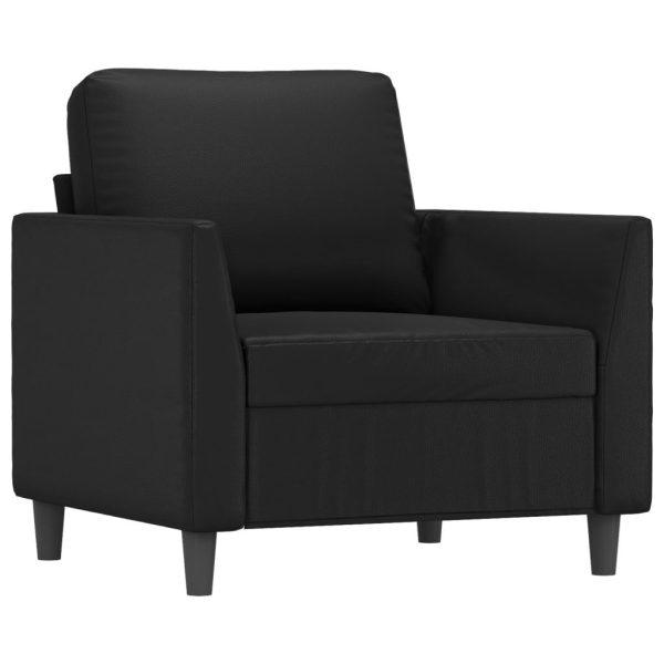 Airway Sofa Chair Black 60 cm Faux Leather