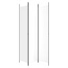 Tothill 3-Panel Room Divider White 150×220 cm Fabric