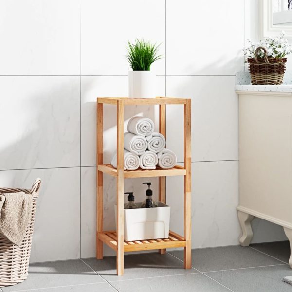 Bathroom Shelf 36x36x79 cm Solid Wood Walnut