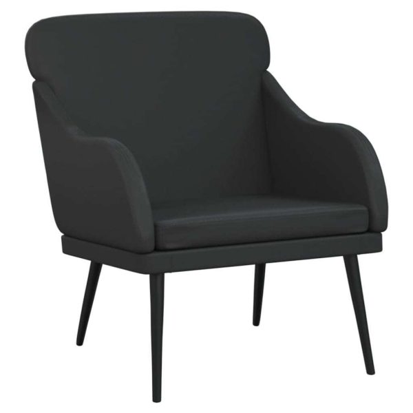 Armchair Black 63x76x80 cm Faux Leather