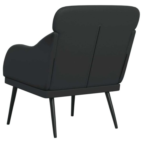 Armchair Black 63x76x80 cm Faux Leather