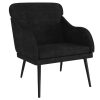 Armchair Black 63x76x80 cm Velvet