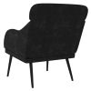 Armchair Black 63x76x80 cm Velvet