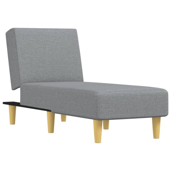 Chaise Longue Grey Fabric