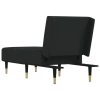 Chaise Longue Black Velvet