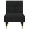 Chaise Longue Black Velvet