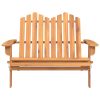 Adirondack Garden Bench 126 cm Solid Wood Acacia