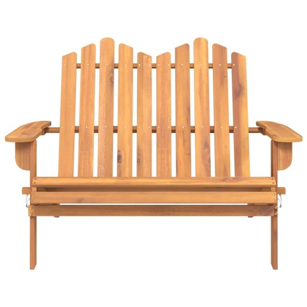 Adirondack Garden Bench 126 cm Solid Wood Acacia