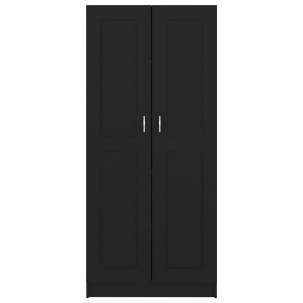 Book Cabinet Black 82.5×30.5×185.5 cm Engineered Wood