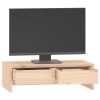 Alexander Monitor Stand 50x27x15 cm Solid Wood Pine