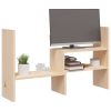 Monitor Stand (39-72)x17x43 cm Solid Wood Pine