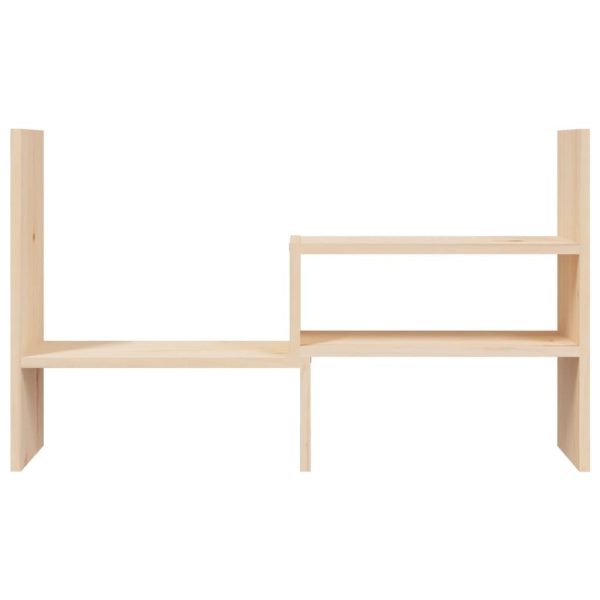 Monitor Stand (39-72)x17x43 cm Solid Wood Pine