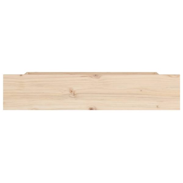 Bed Drawers 4 pcs Solid Wood Pine