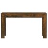 Dining Table Smoked Oak 140×74.5×76 cm Engineered Wood