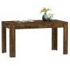 Dining Table Smoked Oak 140×74.5×76 cm Engineered Wood