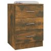 Sleaford Bedside Cabinets 2 pcs Smoked Oak 38x35x56 cm Engineered Wood